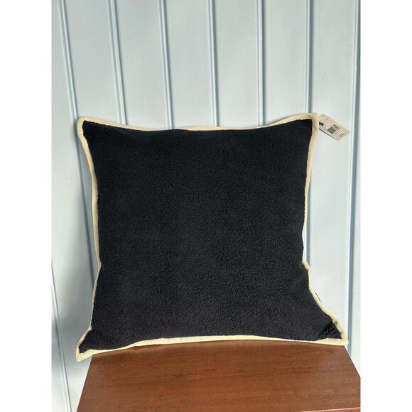 Ralph Lauren Pillow Navy Rolley 20x20 Throw‎ Cushion Fleece Cover New with Tags - Picture 1 of 9